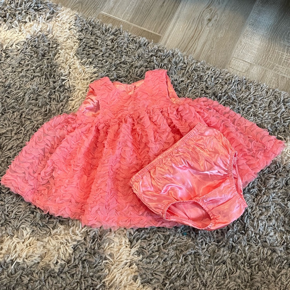 NWT pink fluffy dress